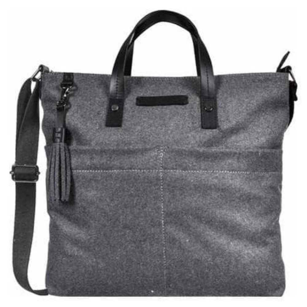 Sherpani Faith Ethos Collection Wool Satchel Slate Tote Bag